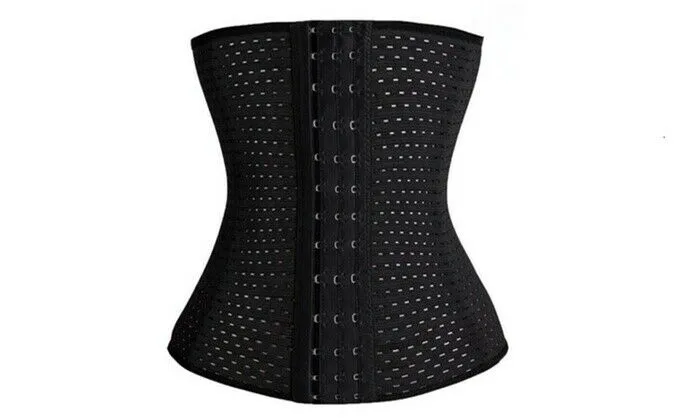 2 x Womens Waist Trainer - Underbust Corset Ladies Black Beige Hourglass