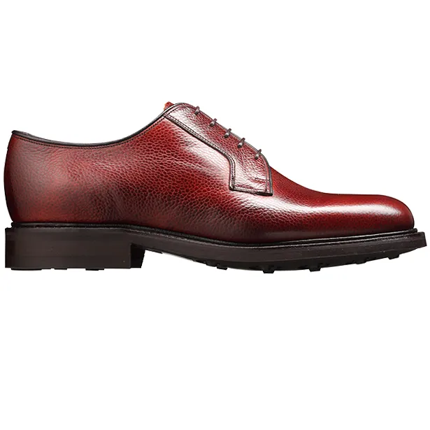 40% OFF BARKER Nairn Shoes - Mens Country Derby Dainite Sole - Cherry Grain - Size: UK 6