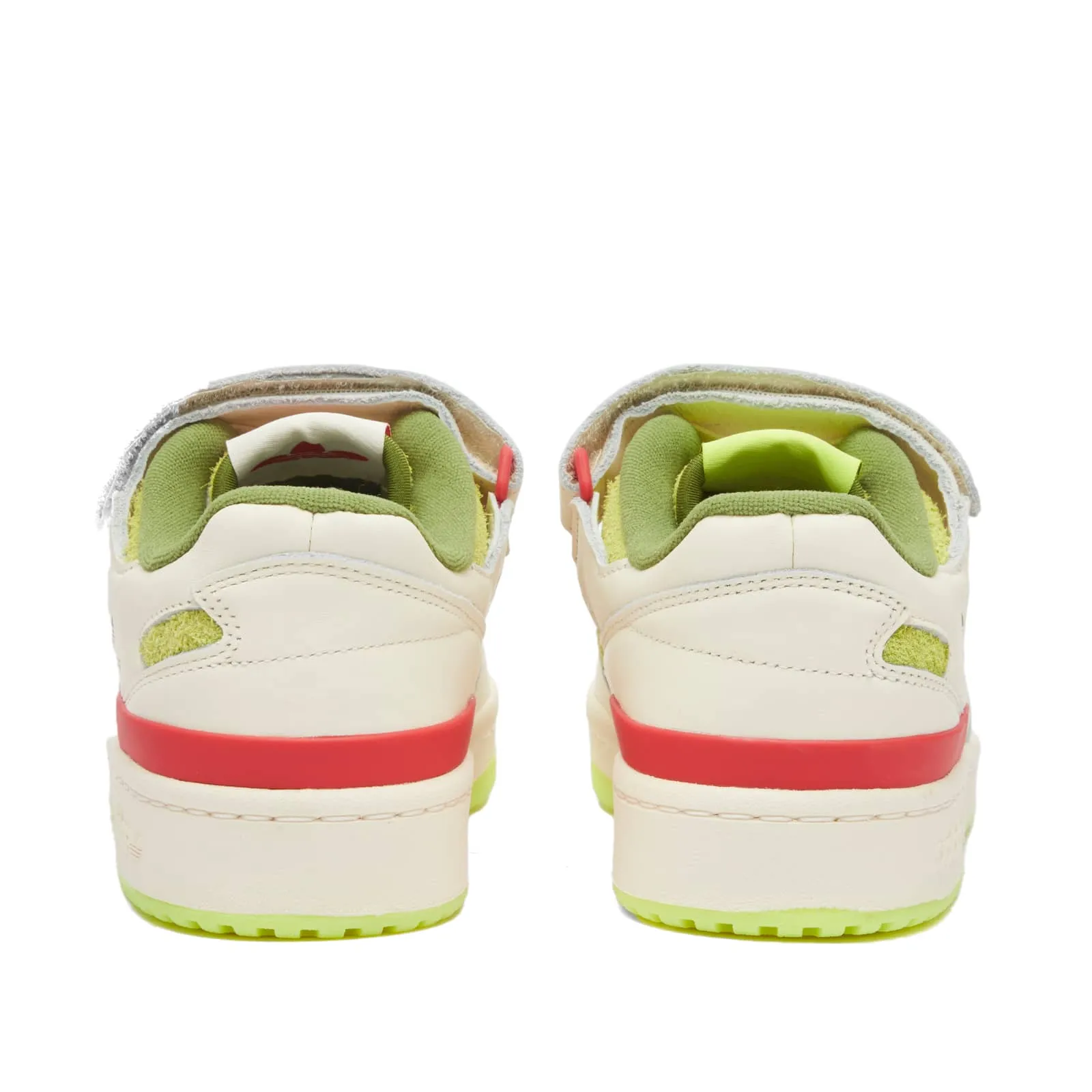 Adidas Forum Low 'The Grinch' White, Red & Solar Slime