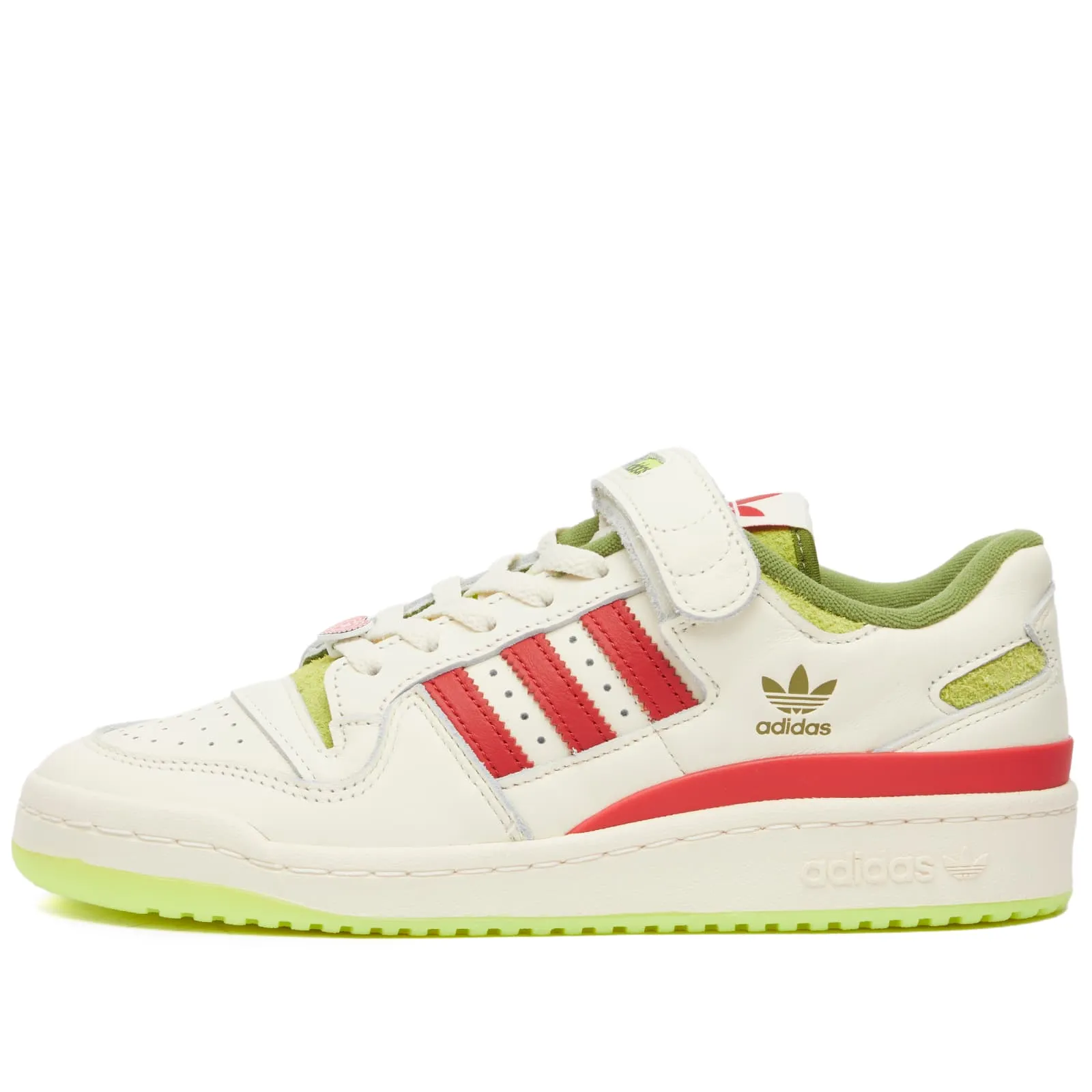 Adidas Forum Low 'The Grinch' White, Red & Solar Slime