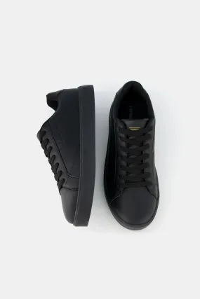 Bershka Women's Black Sneakers