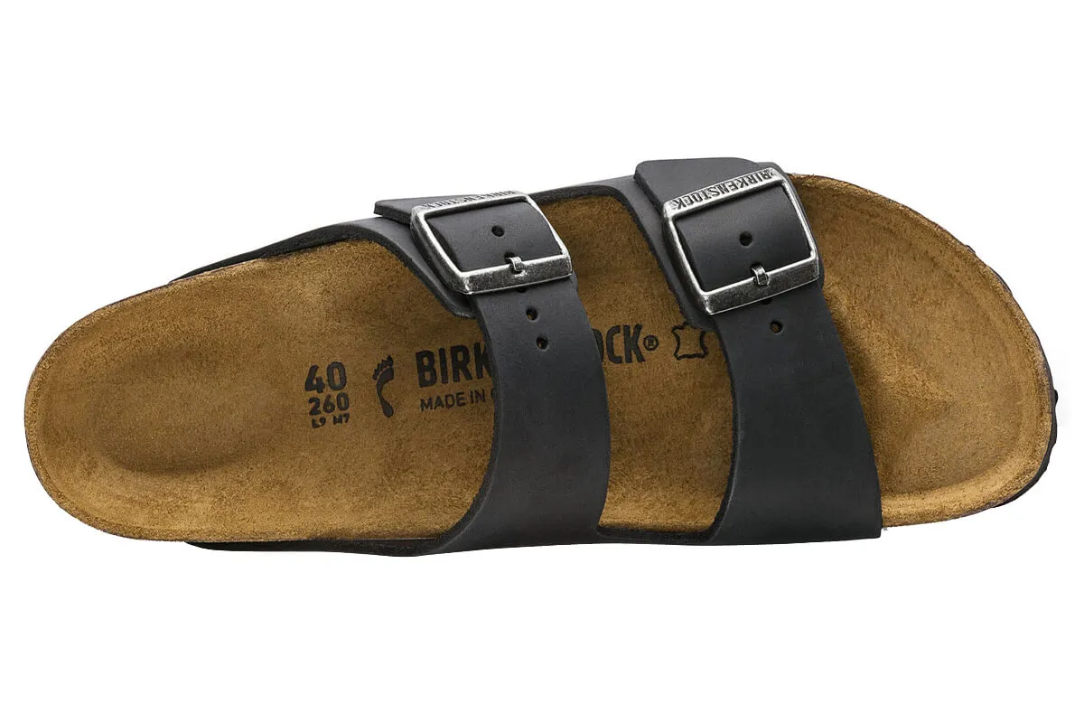 Birkenstock Arizona R Black Oiled Leather Unisex