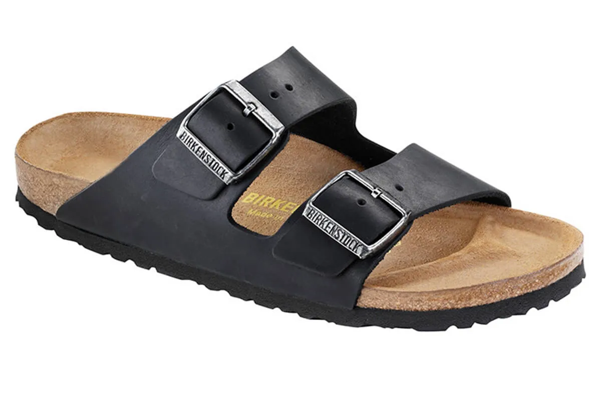 Birkenstock Arizona R Black Oiled Leather Unisex