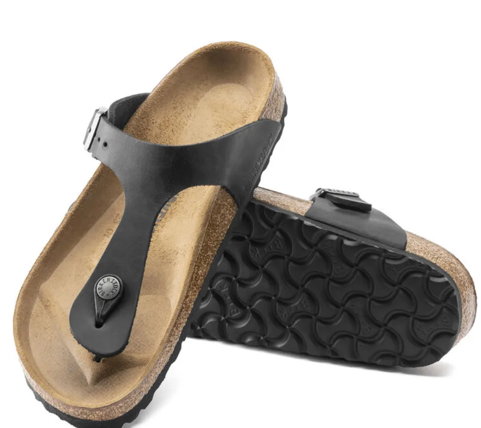 Birkenstock Gizeh Oiled Leather Black 845251