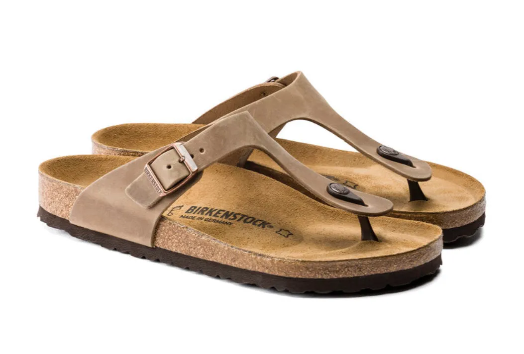 Birkenstock Gizeh Oiled Leather Tabacco 943811