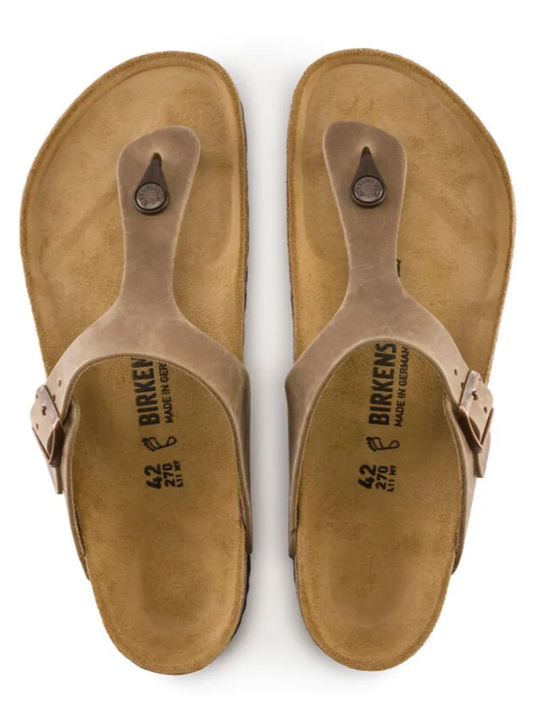 Birkenstock Gizeh Oiled Leather Tabacco 943811