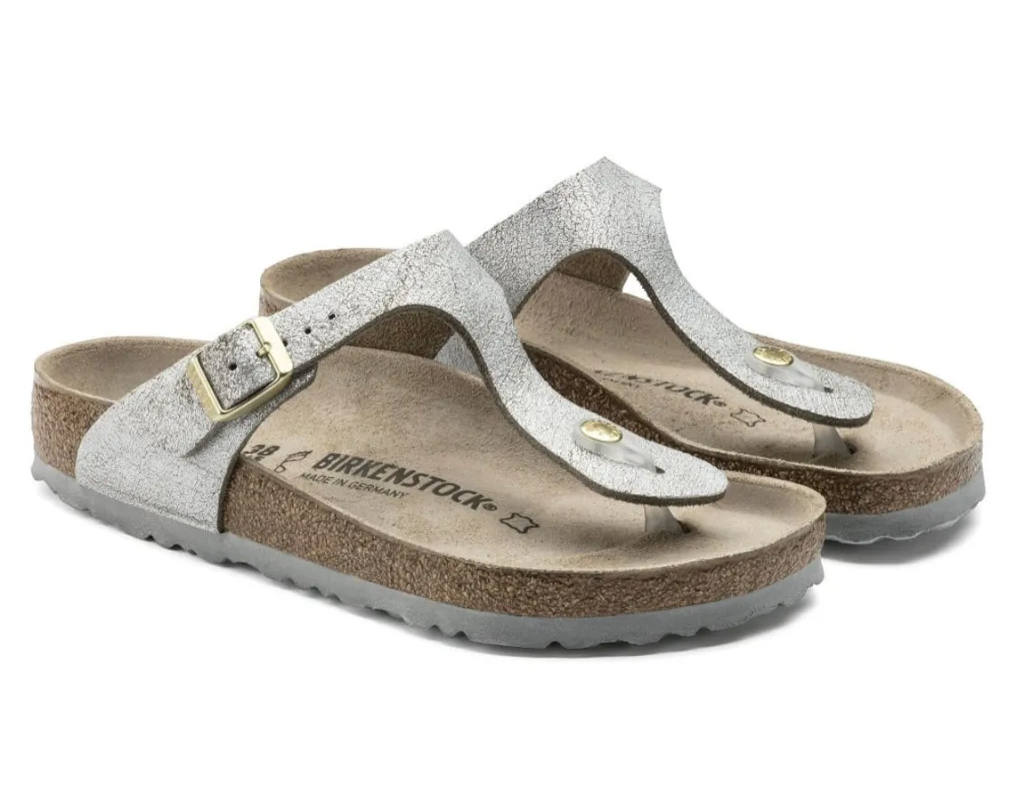 Birkenstock Gizeh Washed Blue Silver 1008790