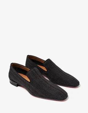 Christian Louboutin AC Dandelion Flat Brown Woven Loafer