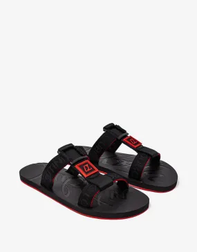 Christian Louboutin Black Surf Sandals -