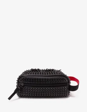 Christian Louboutin Blaster Spikes Black Leather Travel Case