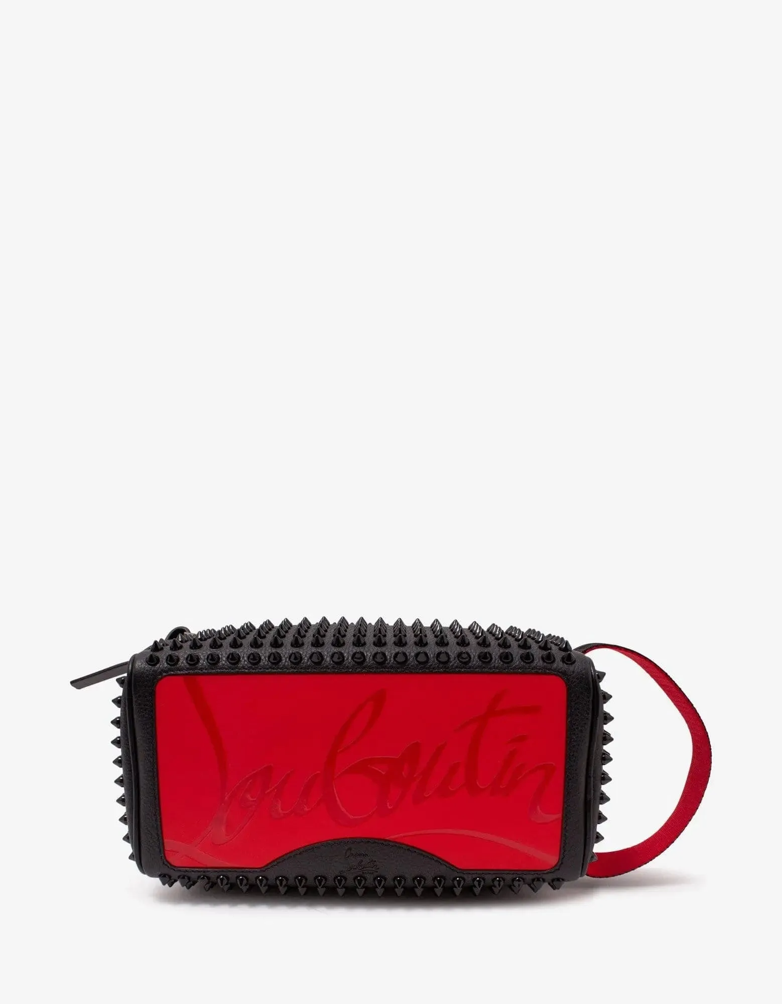 Christian Louboutin Blaster Spikes Black Leather Travel Case