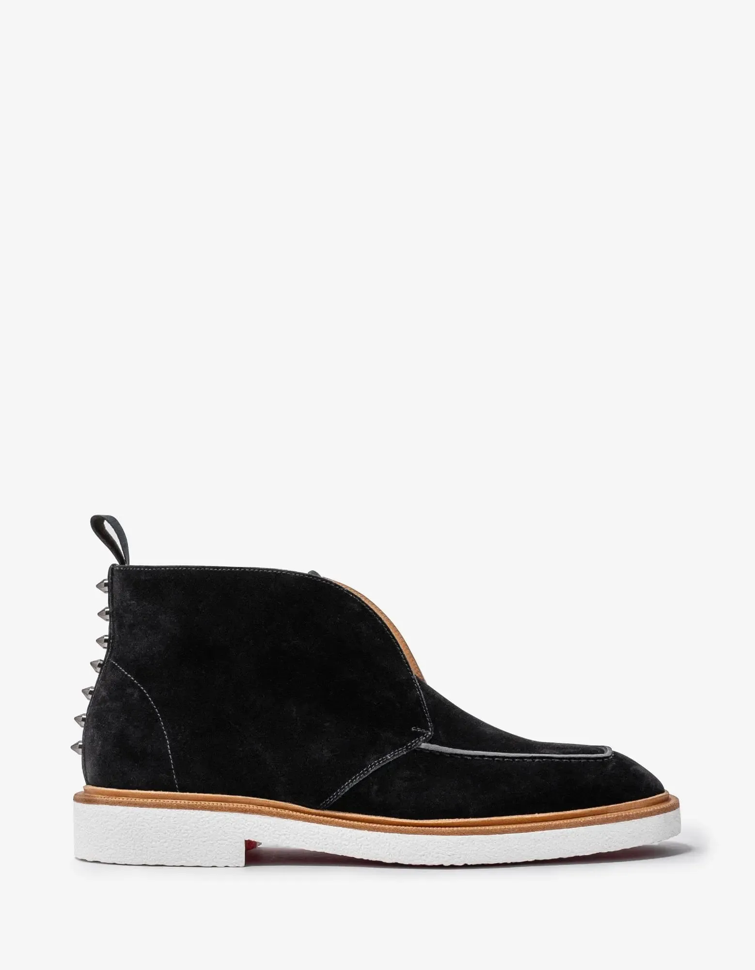 Christian Louboutin Citycrepe Black Suede Ankle Boots -