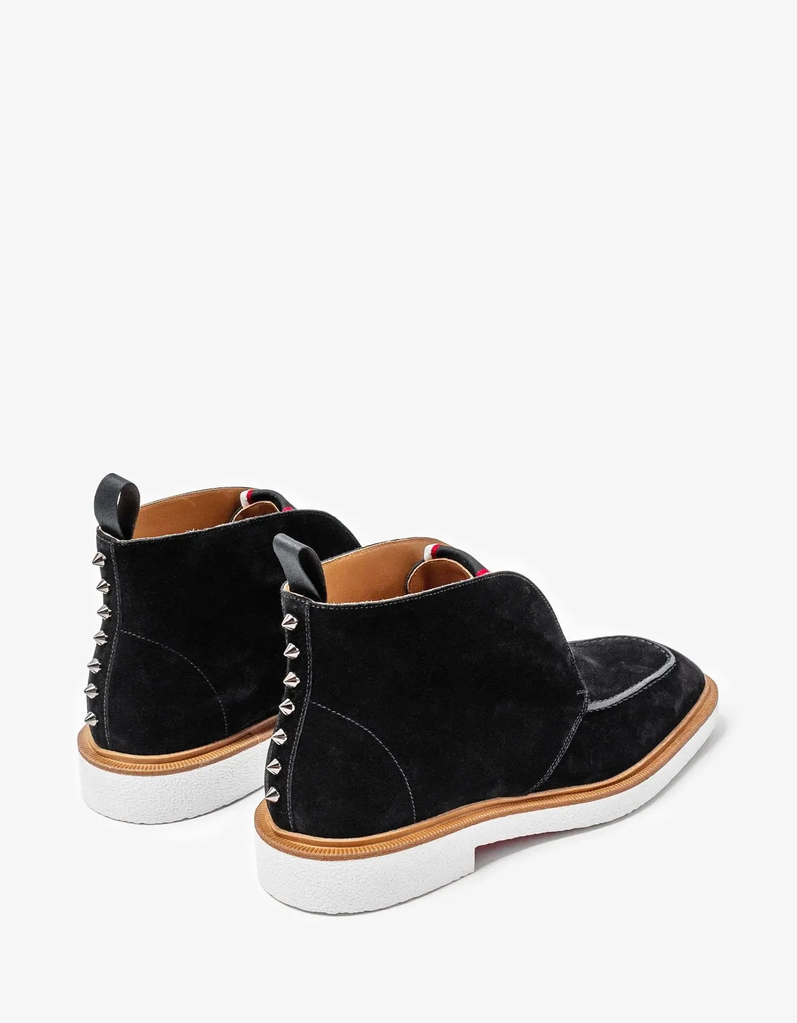 Christian Louboutin Citycrepe Black Suede Ankle Boots -