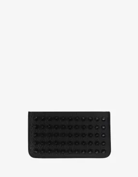 Christian Louboutin Credilou Black Leather Spikes Card Holder