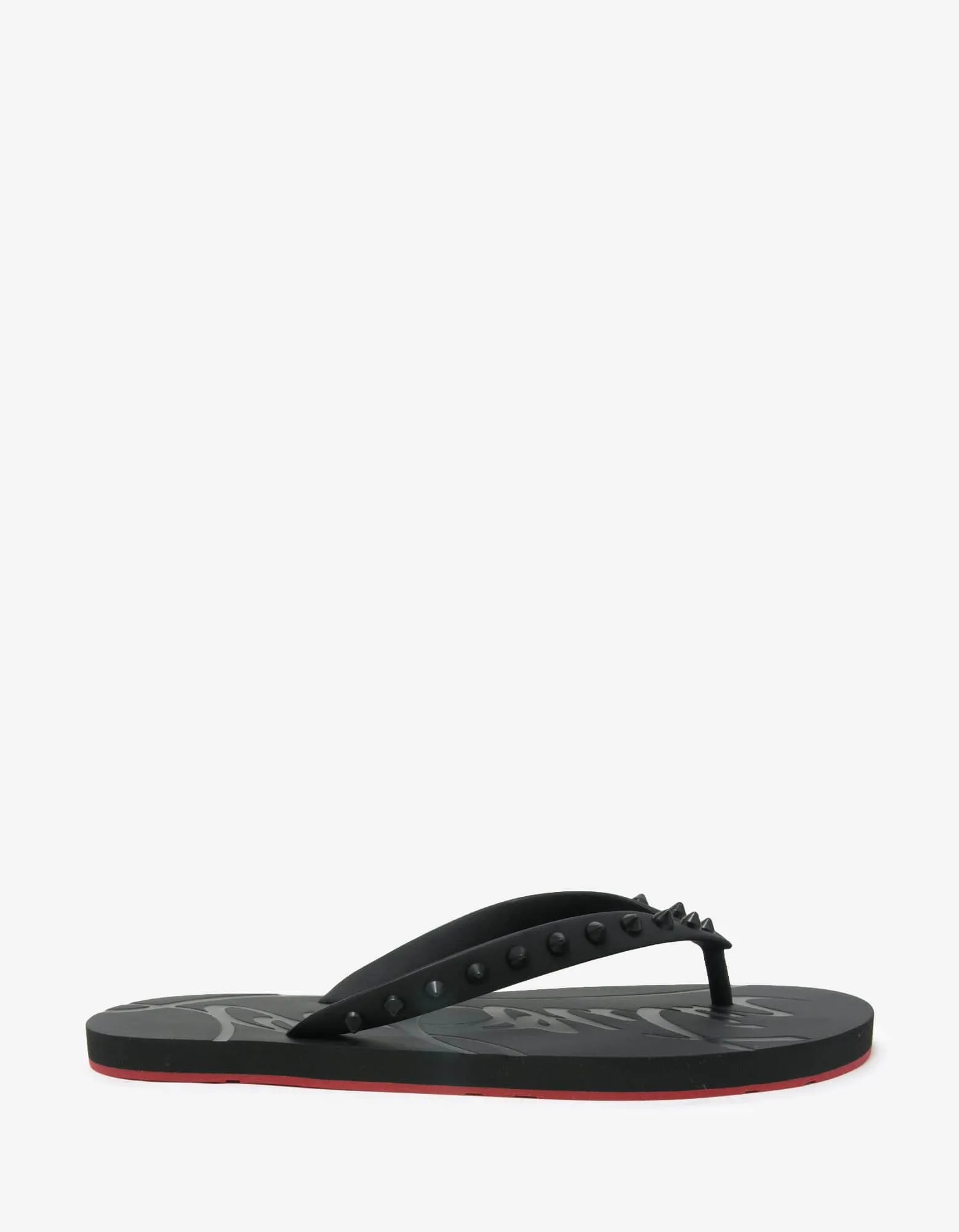 Christian Louboutin Loubi Flip Black Sandals