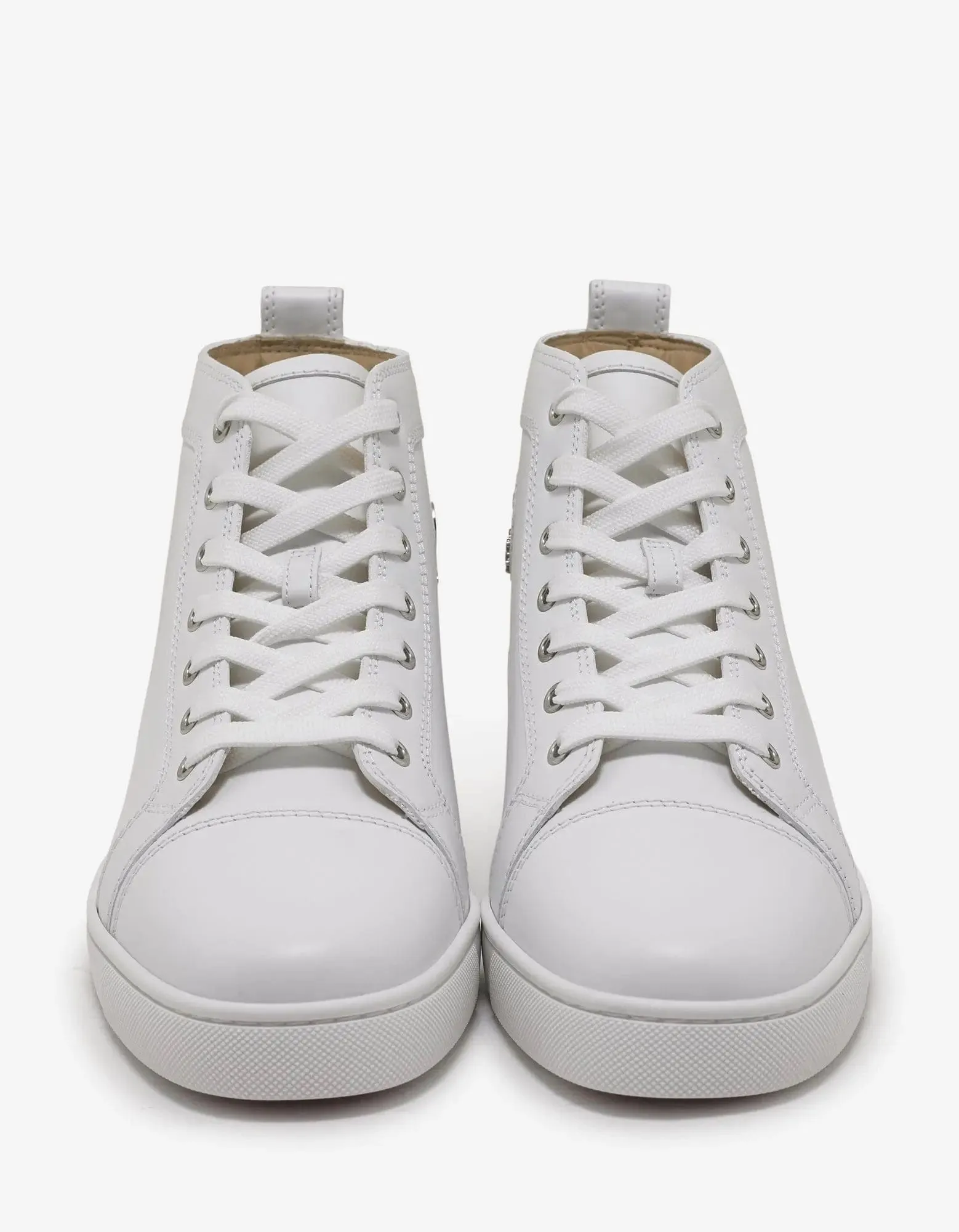 Christian Louboutin Louis Flat Calf White High Top Trainers