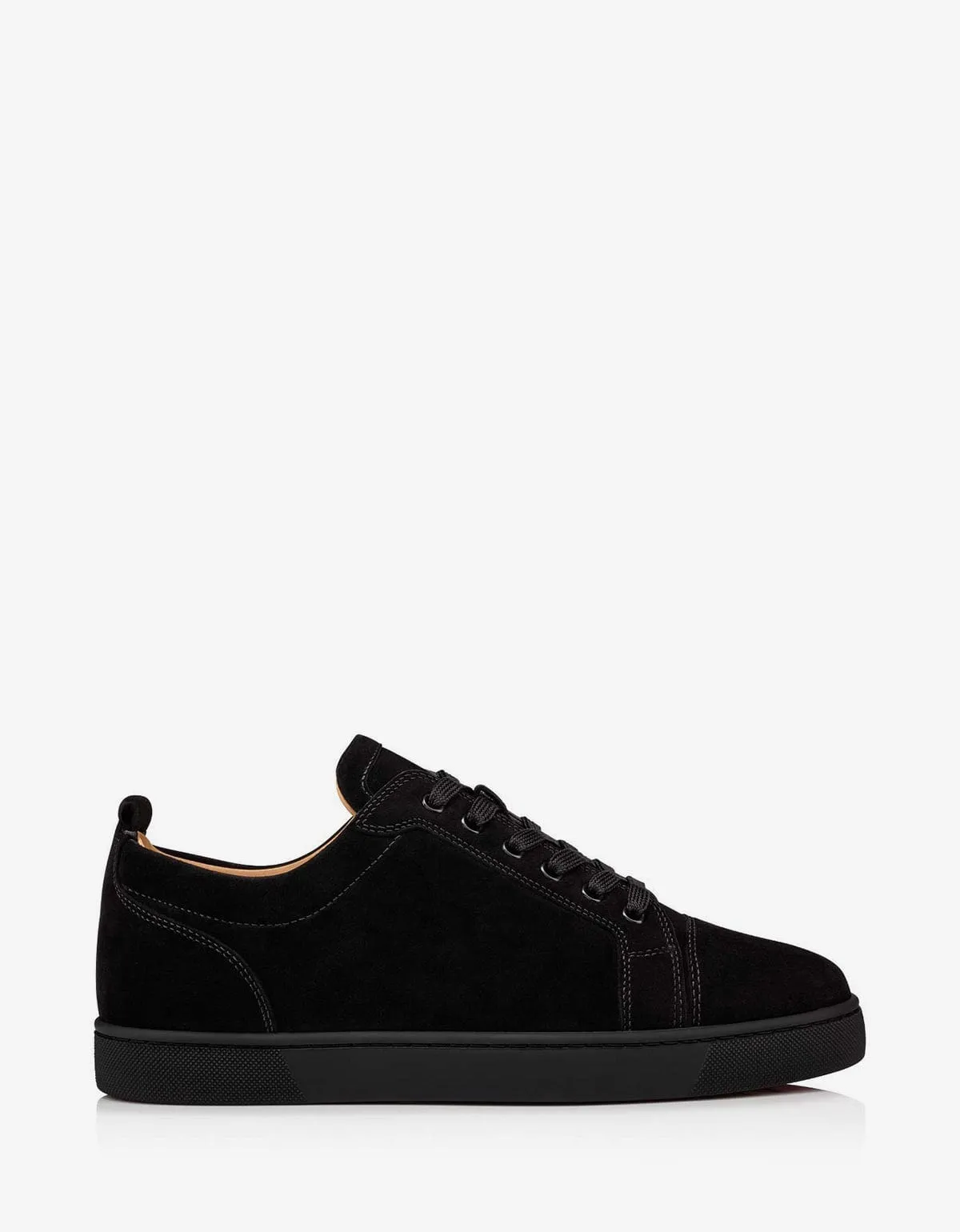 Christian Louboutin Louis Junior Black Suede Trainers