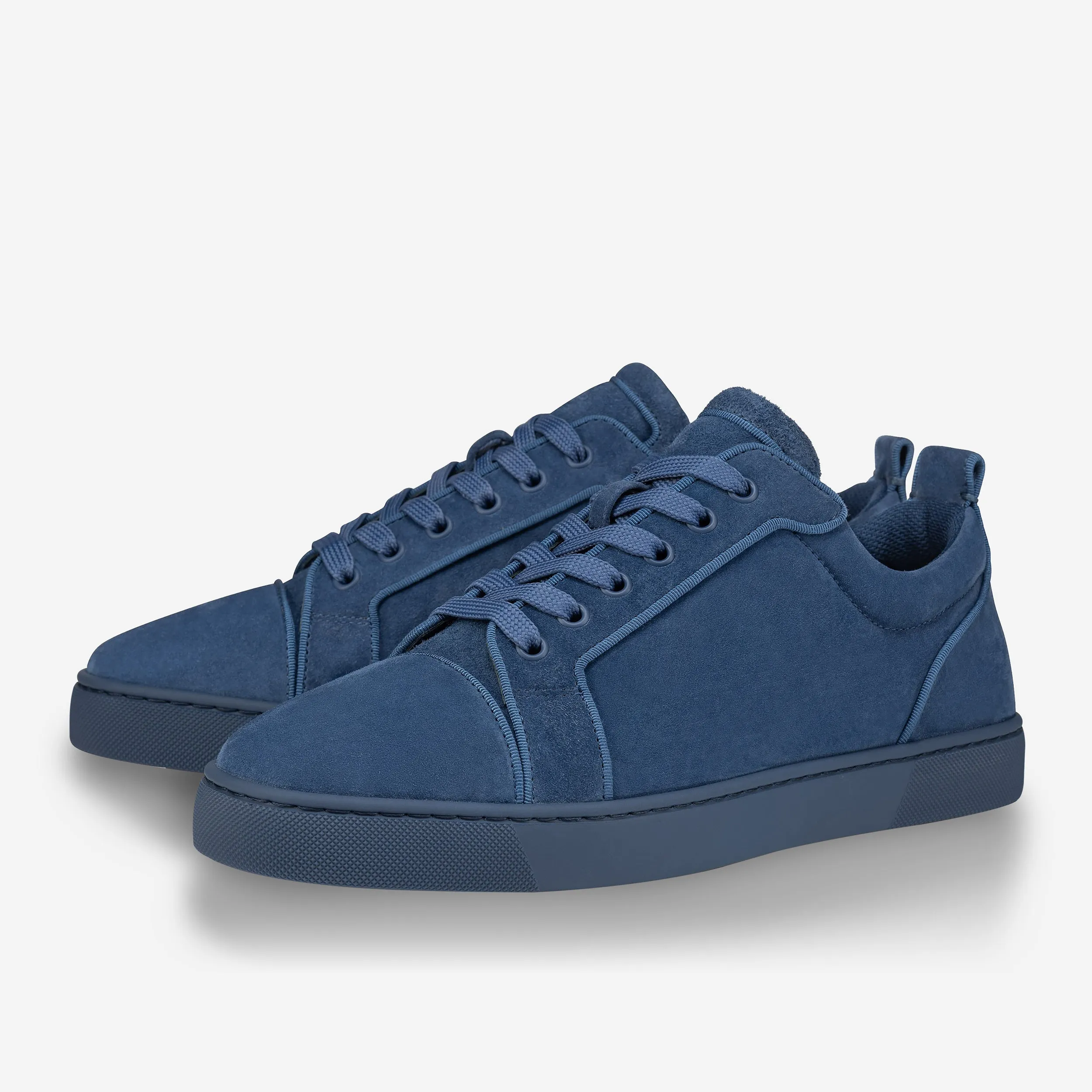 Christian Louboutin Louis Junior Orlato Velours Denim Sneakers