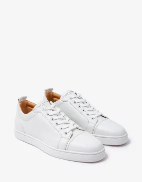 Christian Louboutin Louis Junior White Leather Trainers -