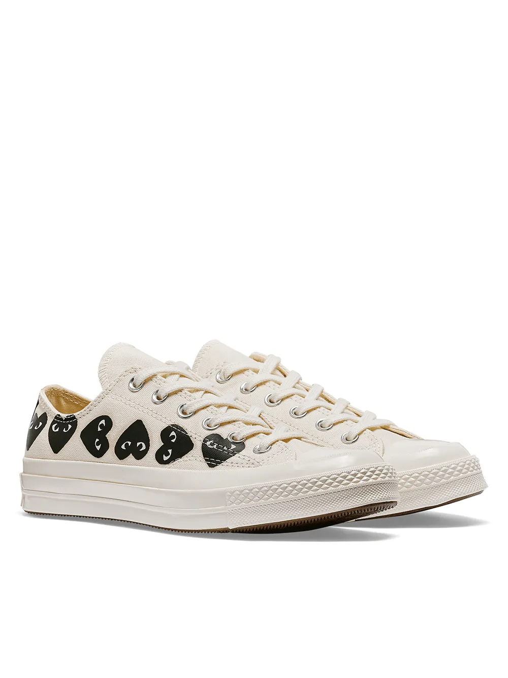 Converse Multi Black Heart Low Top