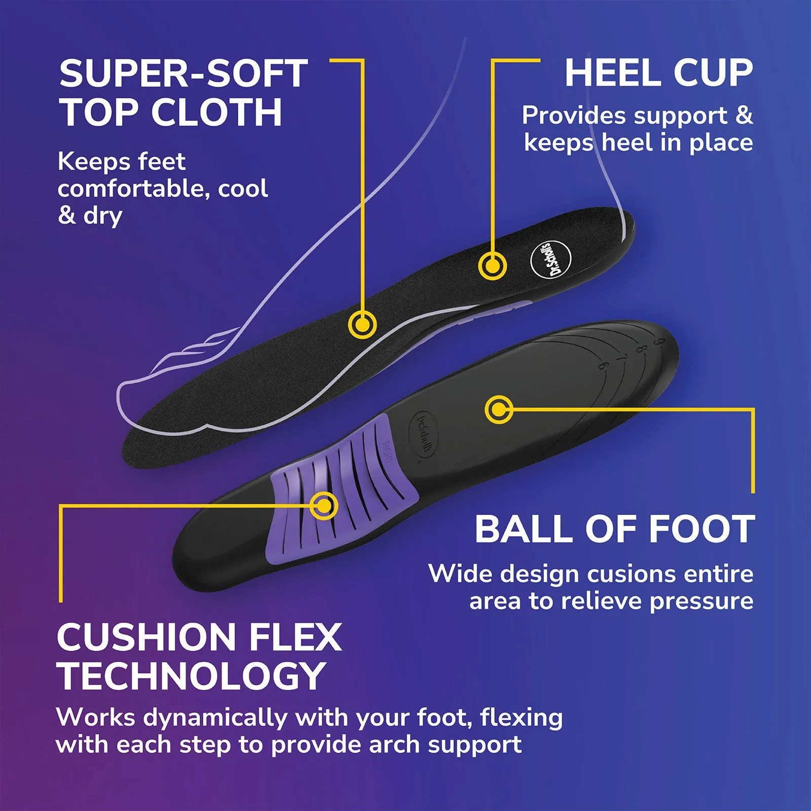 Dr.Scholl Love Your SNEAKERS Full Length Insoles