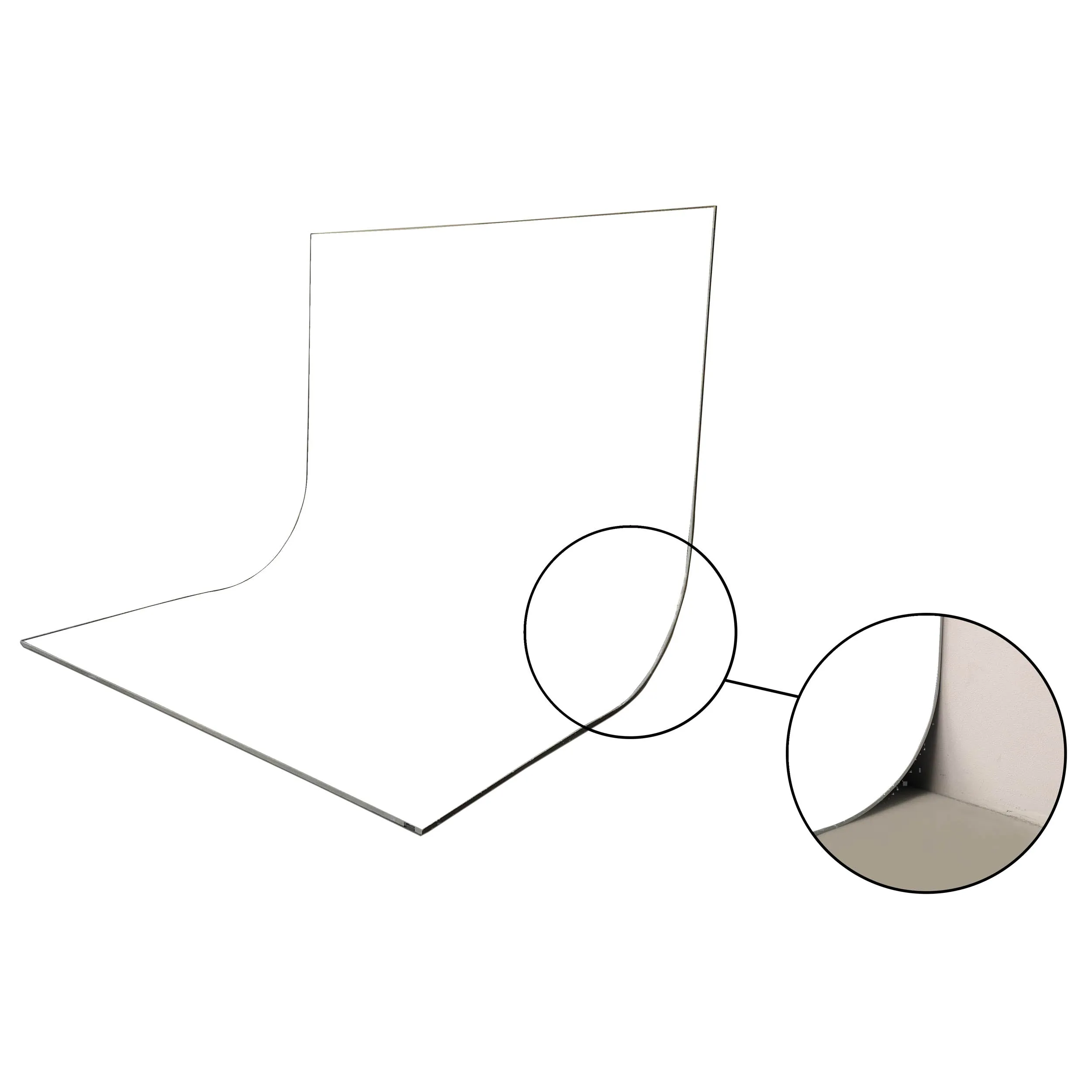 EasiFrame Curved Self-Supporting Portable Studio Infinity-Cove Cyclorama Background Kit V2 for Video and Photography - White