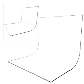 EasiFrame Curved Self-Supporting Portable Studio Infinity-Cove Cyclorama Background Kit V2 for Video and Photography - White