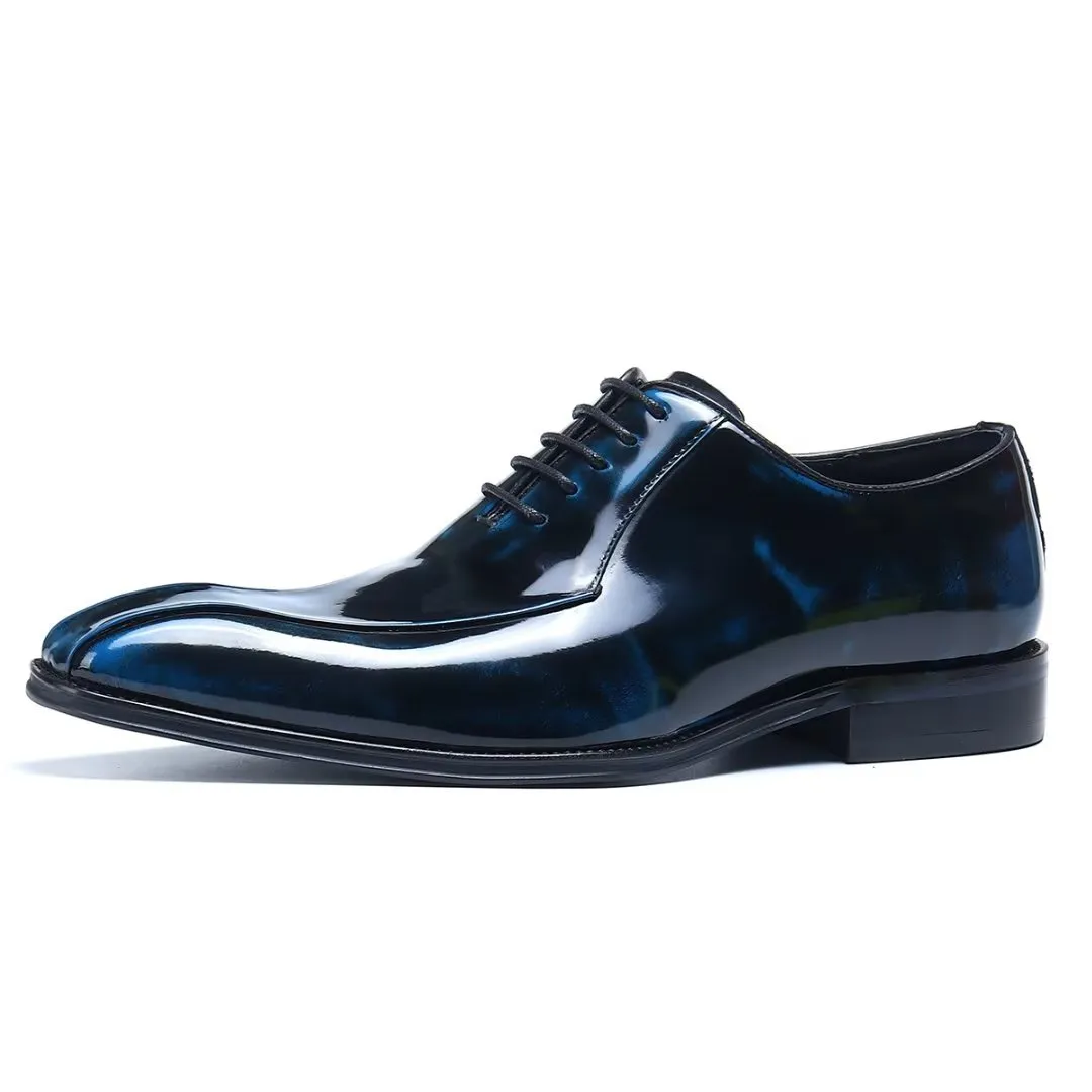 EleganLux Genuine Leather Oxford Dress Shoes