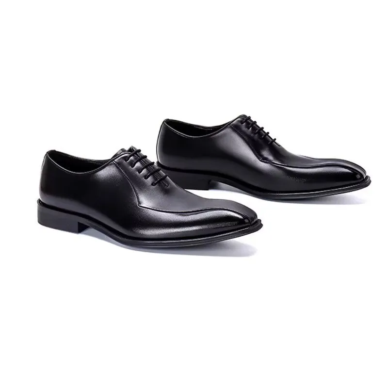 EleganLux Genuine Leather Oxford Dress Shoes