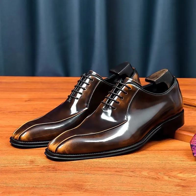 EleganLux Genuine Leather Oxford Dress Shoes