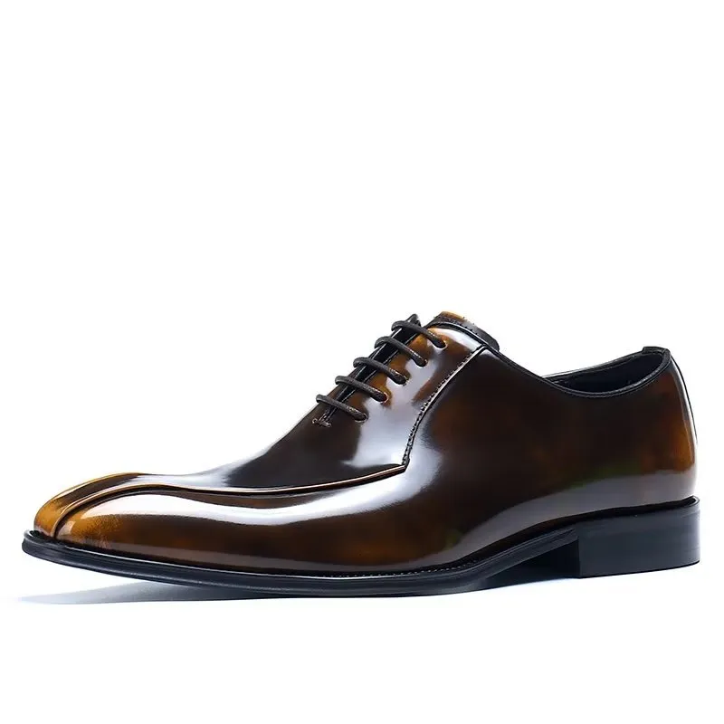 EleganLux Genuine Leather Oxford Dress Shoes