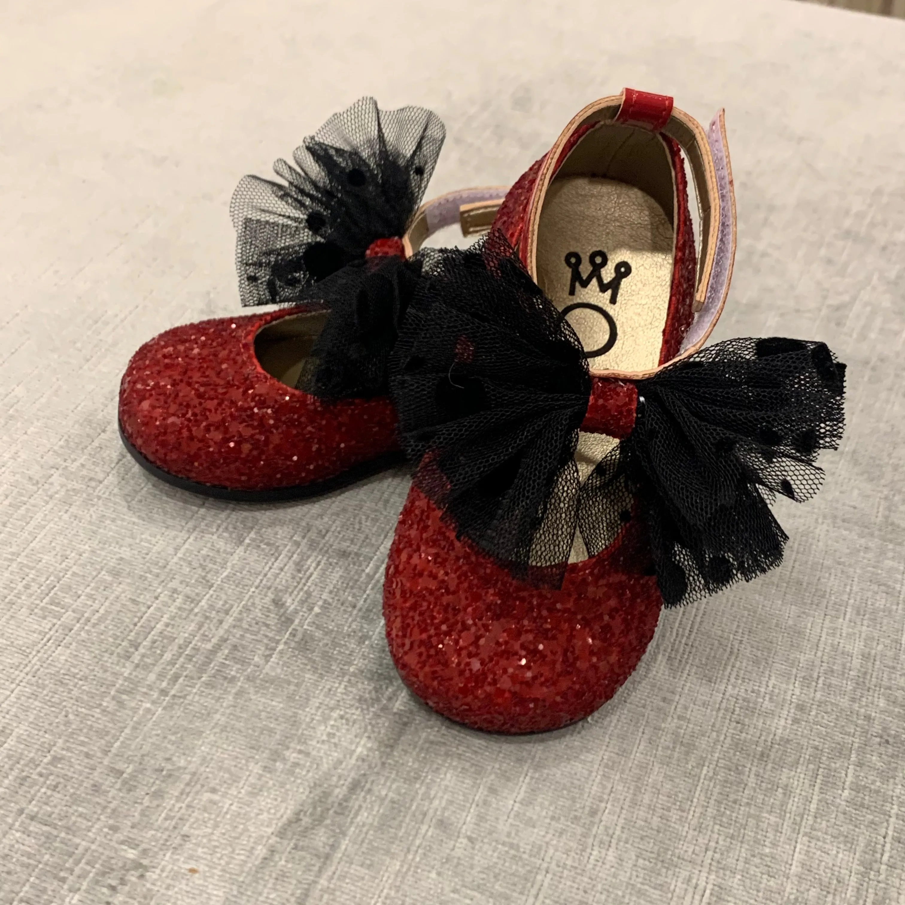 Ever Kid Red Glitter Shoe