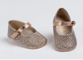 Ever Kid Rose Gold Mesh Crib Bootie