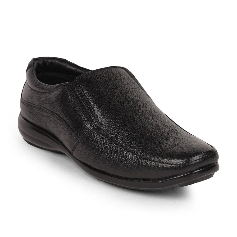 Fortune (Black) Classic Loafer Shoes For Men By Liberty