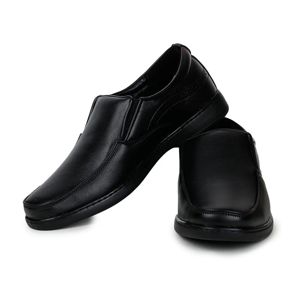 Fortune (Black) Classic Loafer Shoes For Men ER-11 By Liberty