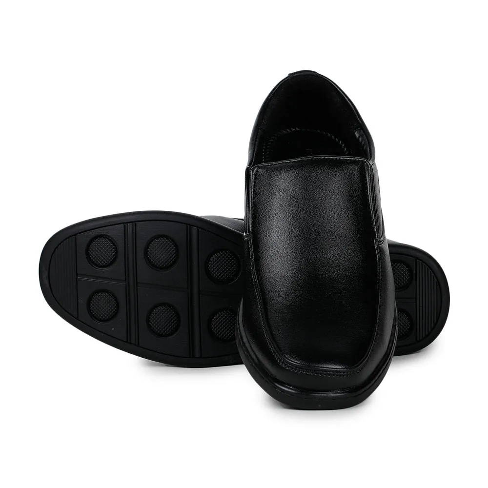 Fortune (Black) Classic Loafer Shoes For Men ER-11 By Liberty