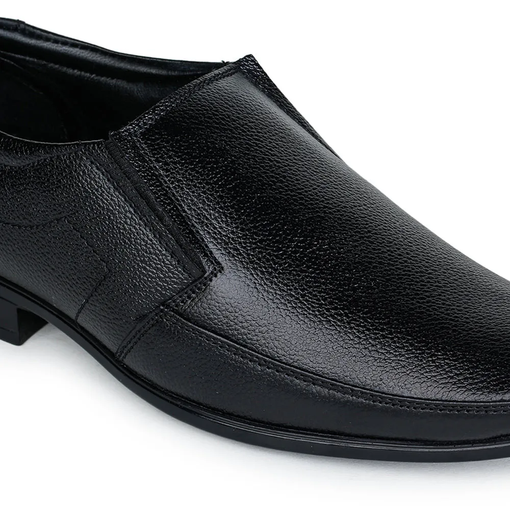 Fortune (Black) Classic Loafer Shoes For Men HOL-15 By Liberty