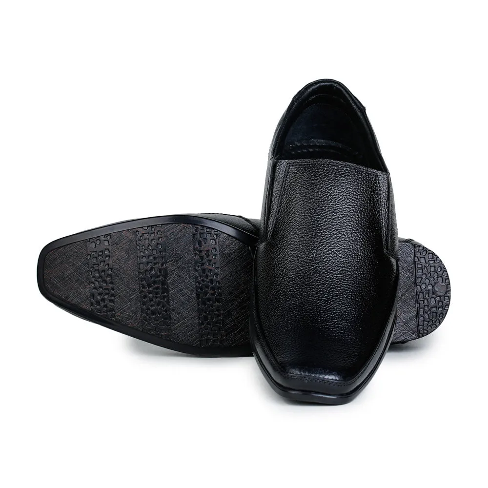 Fortune (Black) Classic Loafer Shoes For Men HOL-15 By Liberty