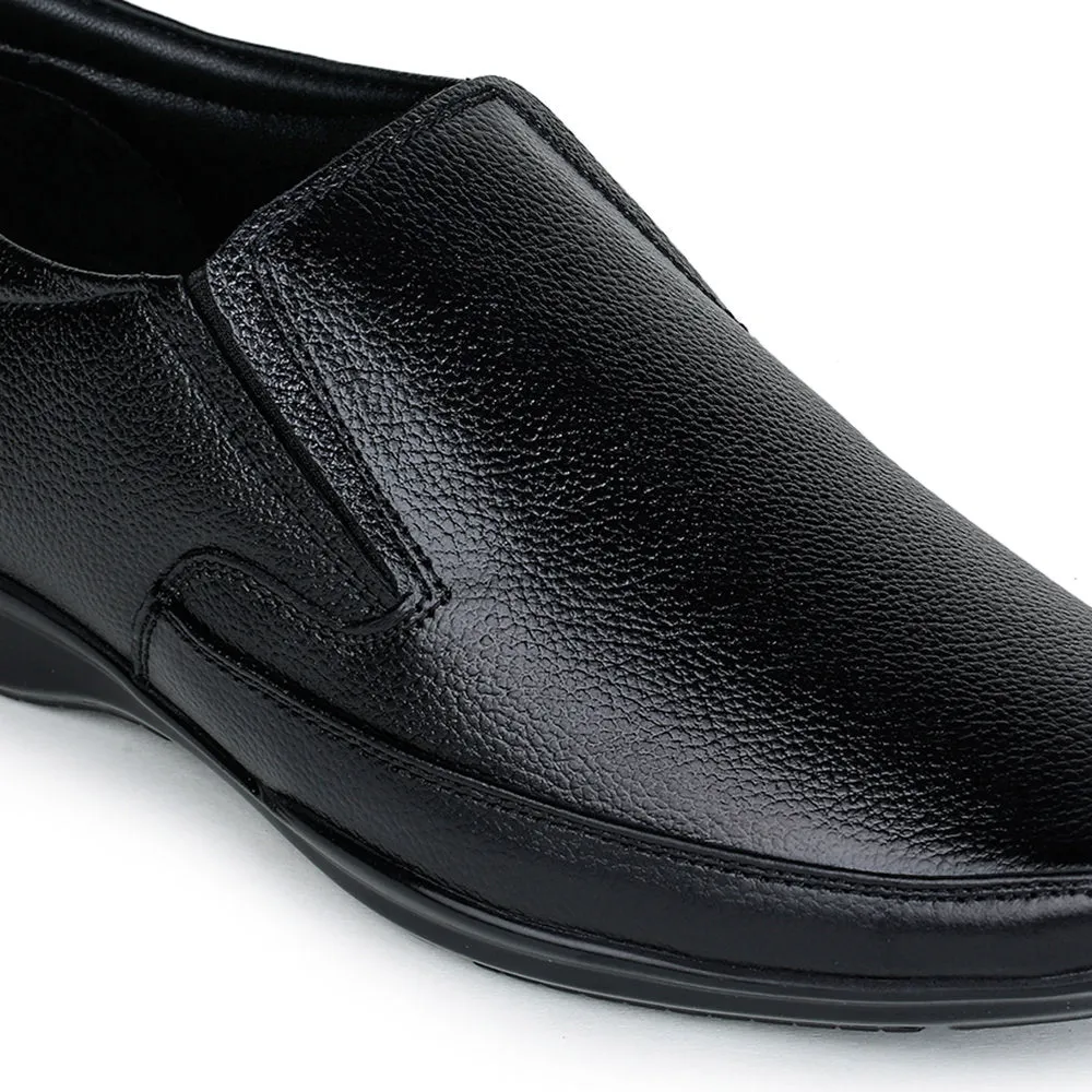 Fortune (Black) Classic Loafer Shoes For Men HOL-18 By Liberty