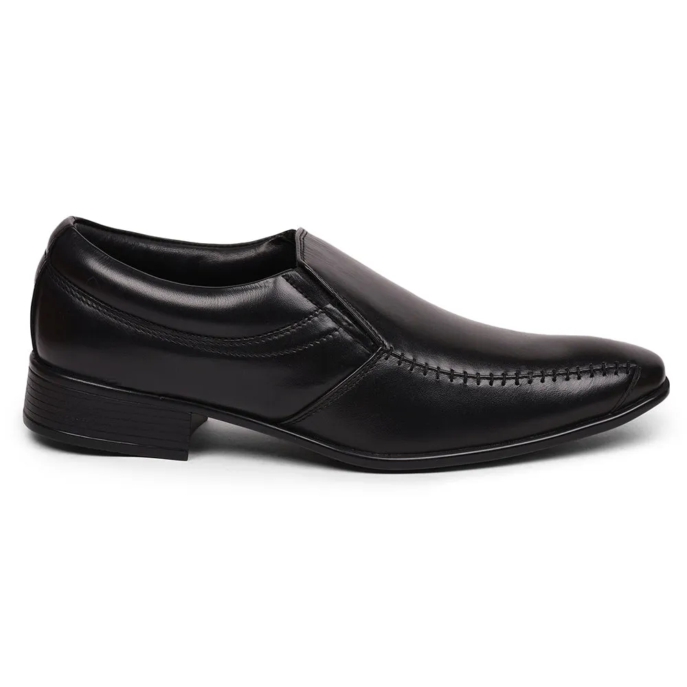 Fortune (Black) Classic Loafer Shoes For Men JPL-117 By Liberty