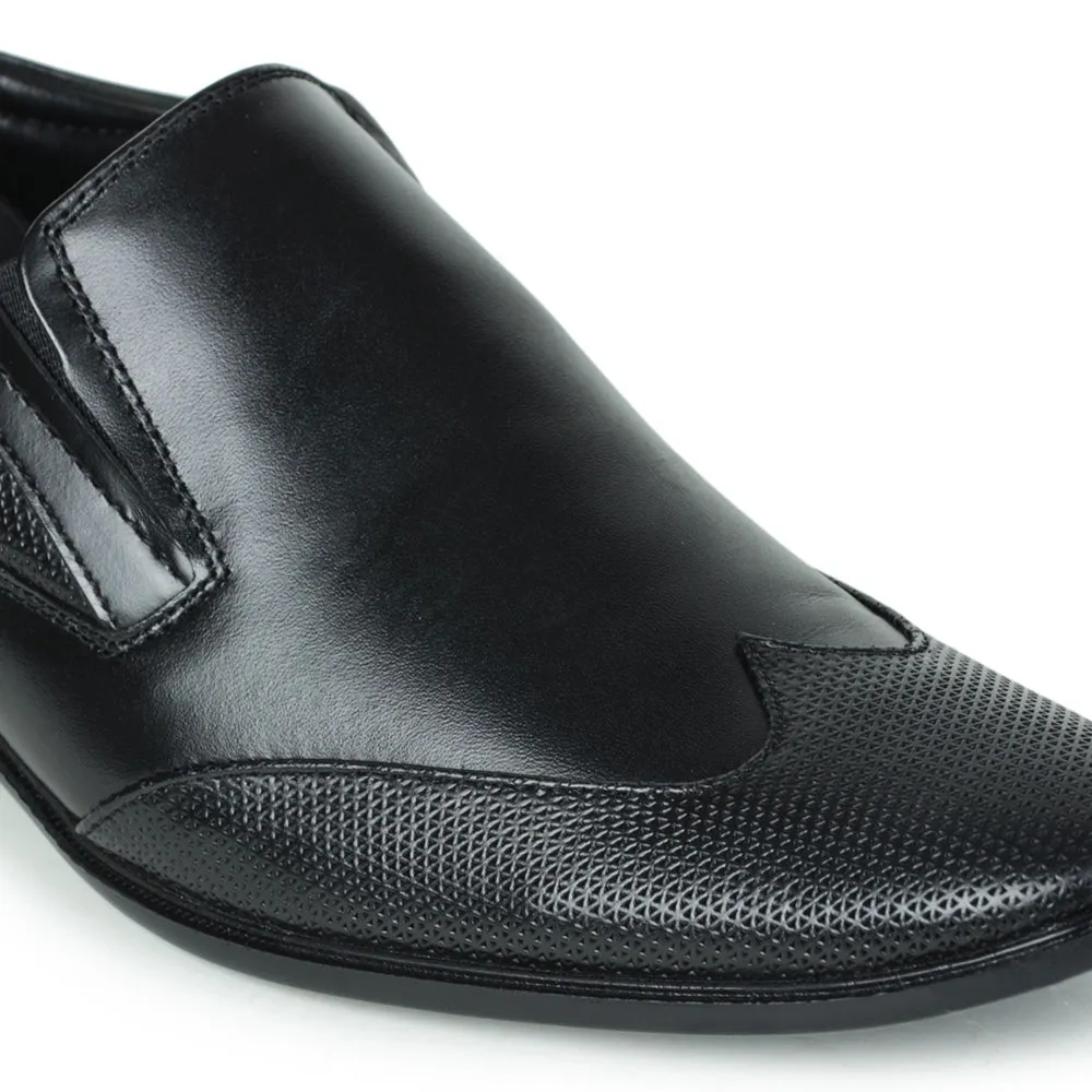 Fortune (Black) Wingtip Loafer Shoes For Men JPL-119 By Liberty