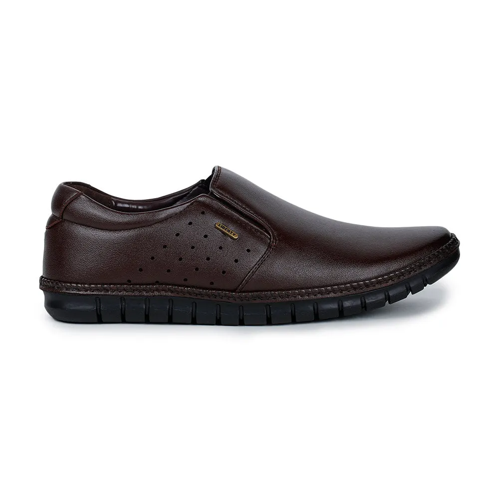 Fortune (Brown) Classic Loafer Shoes For Men BM-2 By Liberty