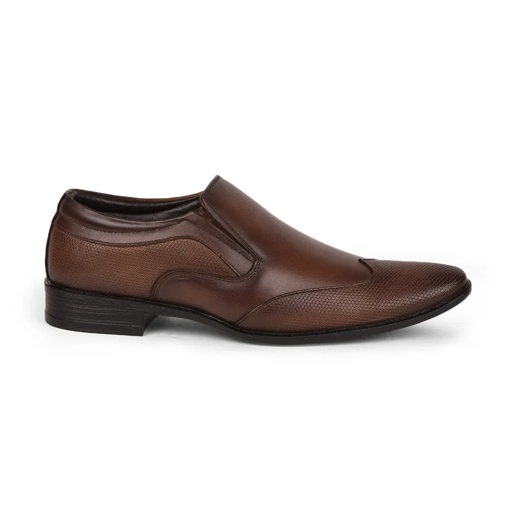 Fortune (Brown) Classic Loafer Shoes For Men JPL-119 By Liberty