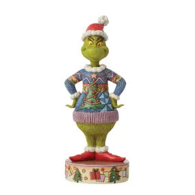 Grinch Wearing Ugly Sweater Figurine, Dept. 56 Village