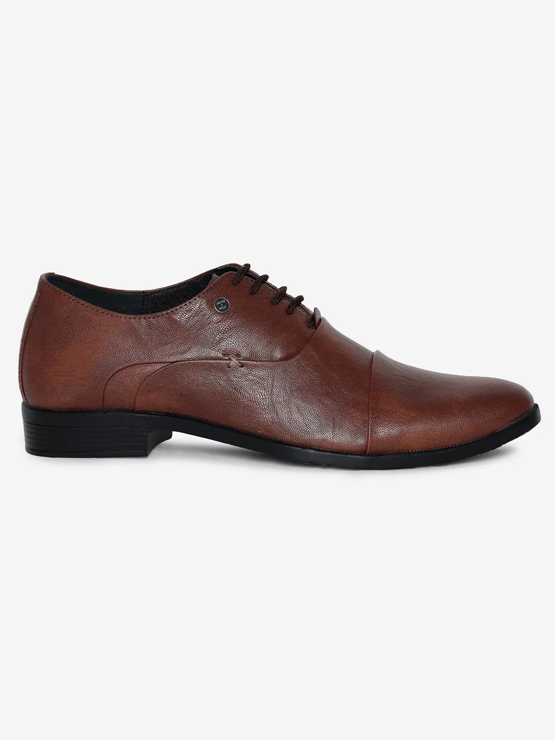 JUMP USA Mens Brown Laceup Formal Shoes