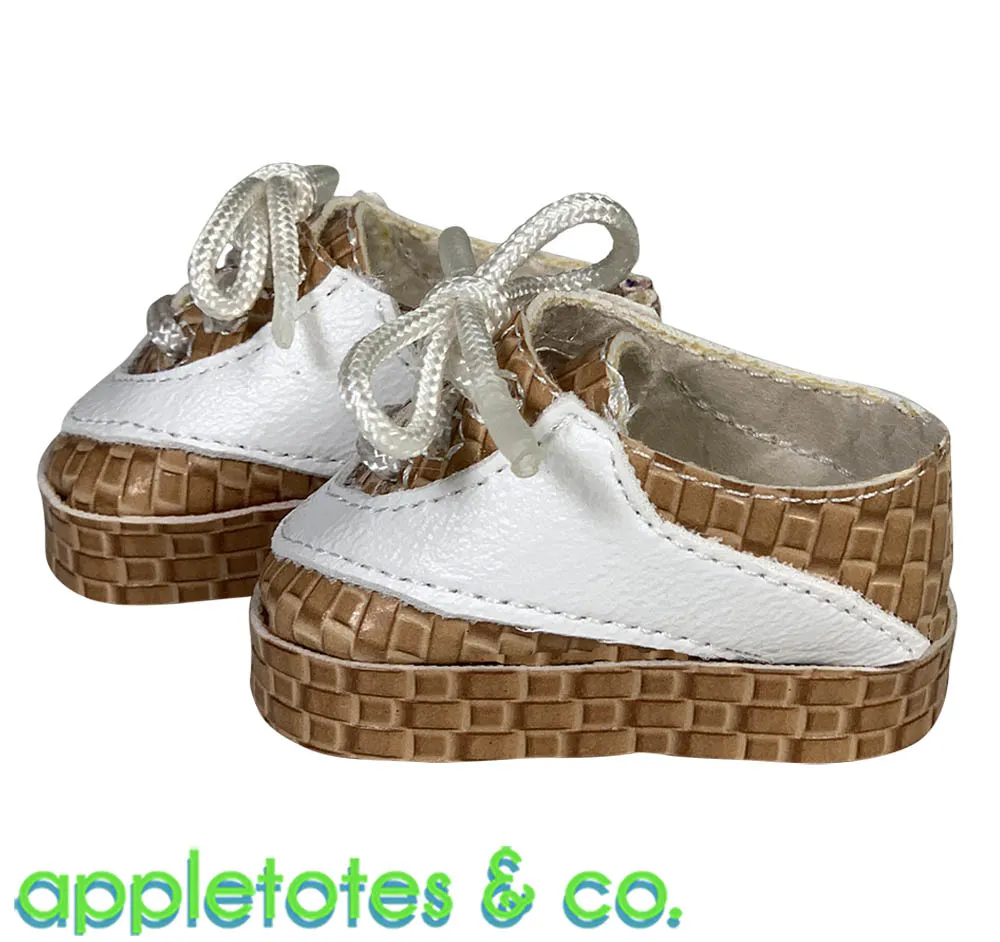 Lee Leather Sneakers ITH Embroidery Pattern for 14 Inch Dolls