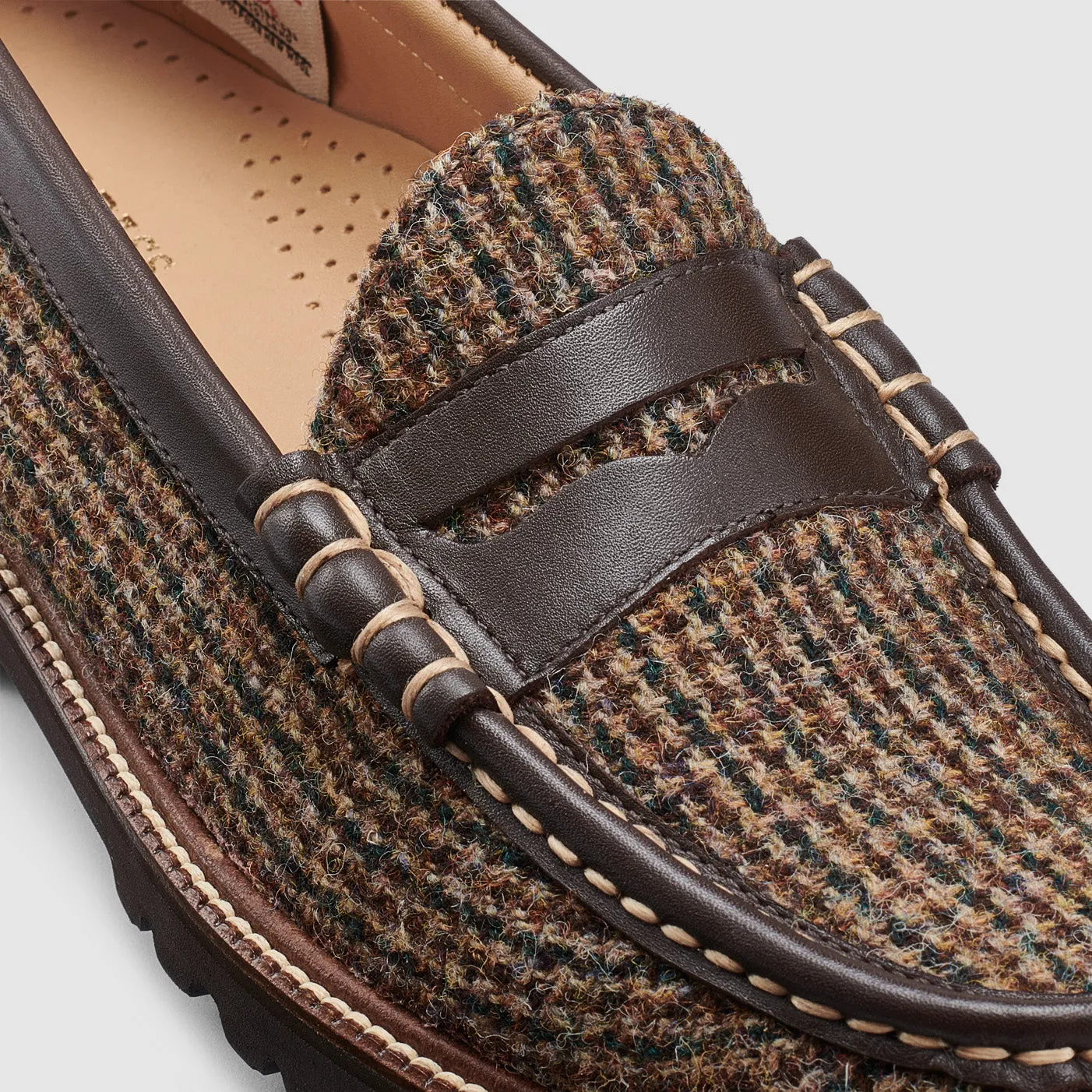 MENS LARSON HARRIS TWEED LUG WEEJUNS LOAFER