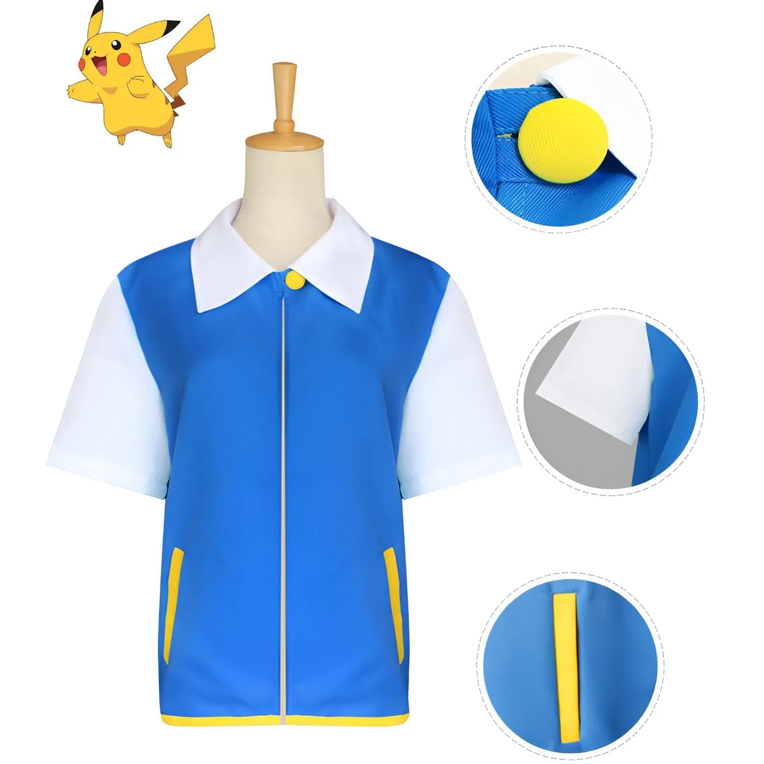 Pokemon Ash Ketchum Cosplay Costume