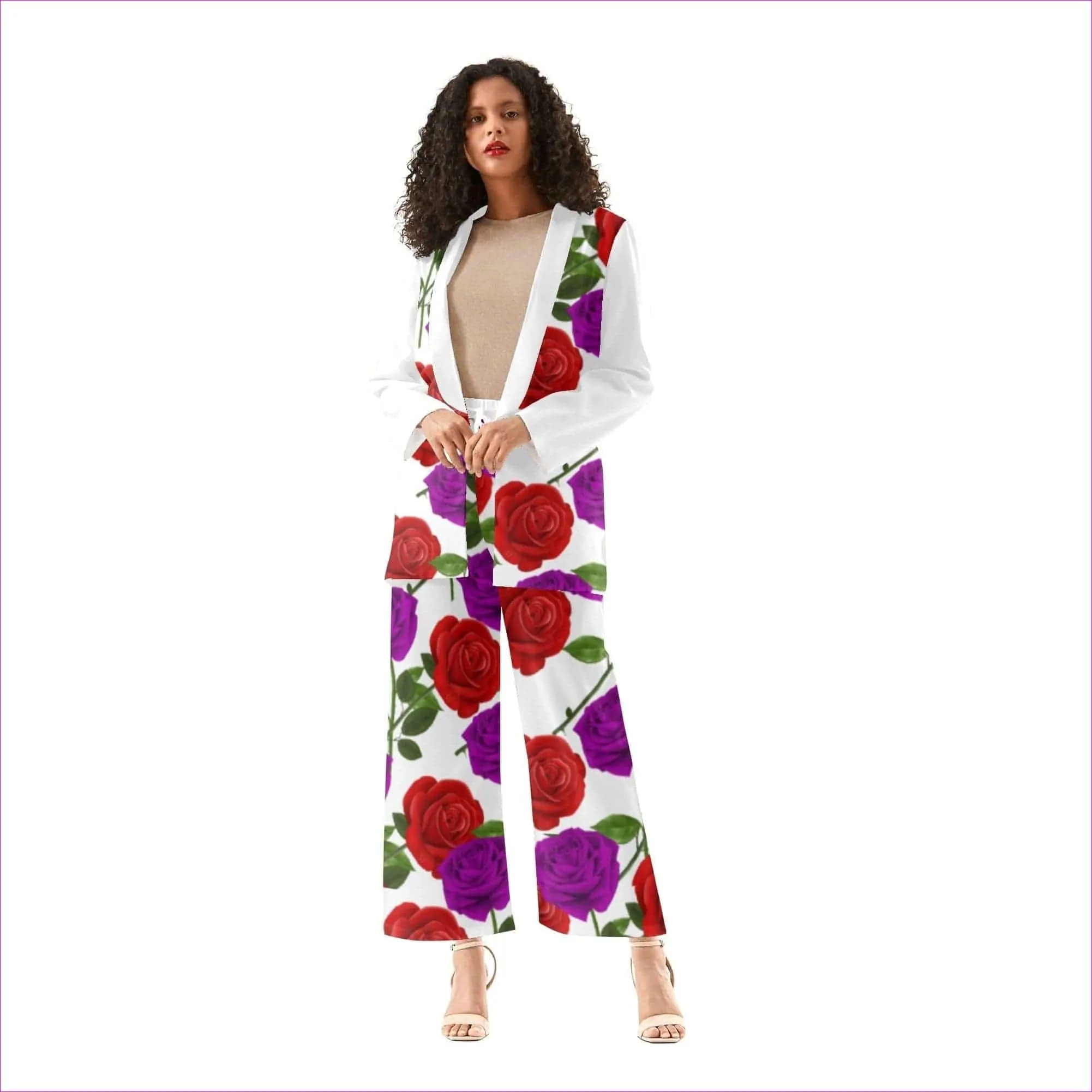 Red Rose Purp Women's Suit