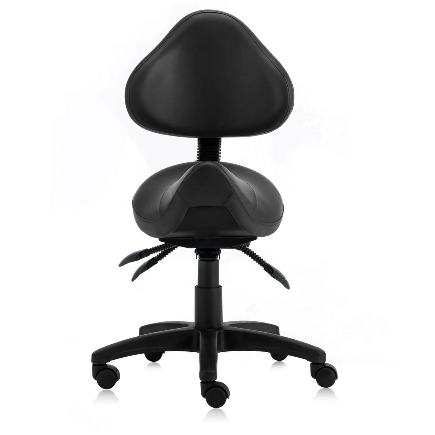 Saddle Shape Stool with Back Support and Tilt-able Seat